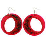 Mi Amore Dangle-Earrings Silver-Tone/Pink