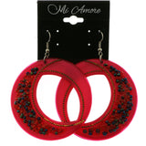 Mi Amore Dangle-Earrings Silver-Tone/Pink