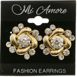 Mi Amore Post-Earrings Gold-Tone