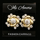 Mi Amore Post-Earrings Gold-Tone