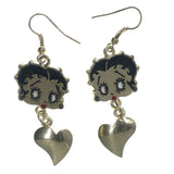 Gold-Tone & Multi Colored Metal Dangle-Earrings