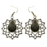 Mi Amore Dangle-Earrings Silver-Tone/Black
