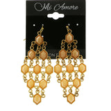 Mi Amore Dangle-Earrings Gold-Tone/Peach