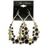 Mi Amore Dangle-Earrings Silver-Tone/Black