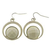Mi Amore Dangle-Earrings Silver-Tone/White