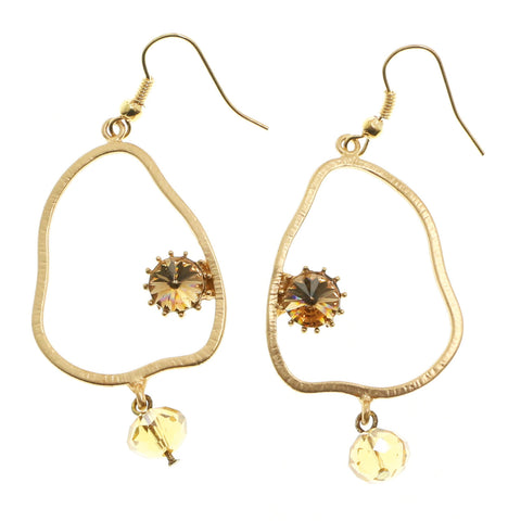 Mi Amore Dangle-Earrings Gold-Tone