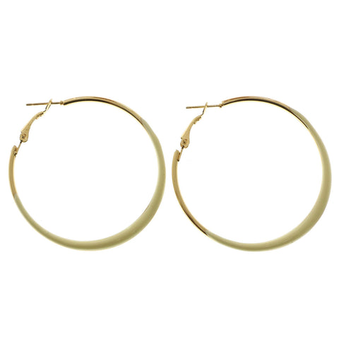 Mi Amore Hoop-Earrings Gold-Tone/White