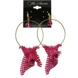 Mi Amore Dangle-Earrings Gold-Tone/Pink