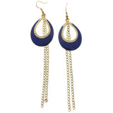 Mi Amore Dangle-Earrings Gold-Tone/Blue
