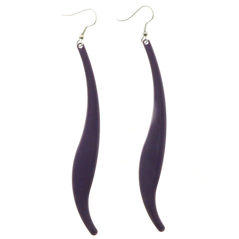 Mi Amore Dangle-Earrings Silver-Tone/Purple