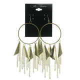 Gold-Tone Metal Hoop-Earrings