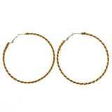 Mi Amore Hoop-Earrings Silver-Tone/Multicolor