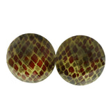 Mi Amore Post-Earrings Silver-Tone/Yellow