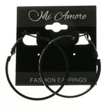 Mi Amore Hoop-Earrings Black/White