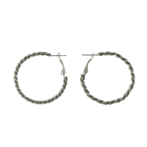 Mi Amore Hoop-Earrings Silver-Tone