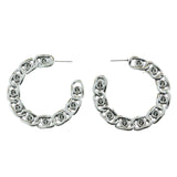 Mi Amore Dangle-Earrings Silver-Tone