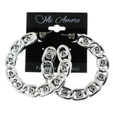 Mi Amore Dangle-Earrings Silver-Tone