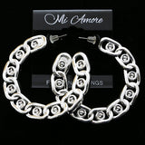 Mi Amore Dangle-Earrings Silver-Tone