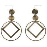 Mi Amore Drop-Dangle-Earrings Bronze-Tone