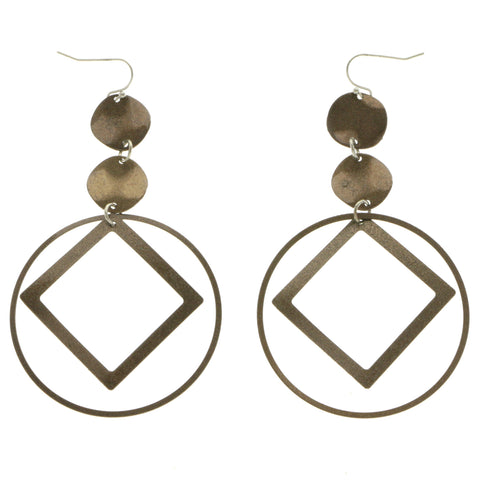 Mi Amore Drop-Dangle-Earrings Bronze-Tone