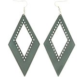 Mi Amore Dangle-Earrings Gray/Silver-Tone