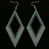 Mi Amore Dangle-Earrings Gray/Silver-Tone