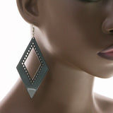 Mi Amore Dangle-Earrings Gray/Silver-Tone
