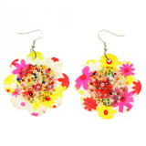 Mi Amore Flower Dangle-Earrings Multicolor