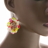 Mi Amore Flower Dangle-Earrings Multicolor