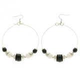 Mi Amore Dangle-Earrings Silver-Tone/Black
