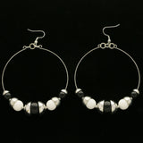 Mi Amore Dangle-Earrings Silver-Tone/Black