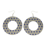 Mi Amore Dangle-Earrings Silver-Tone/Blue