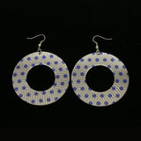 Mi Amore Dangle-Earrings Silver-Tone/Blue