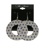 Mi Amore Dangle-Earrings Silver-Tone/Blue