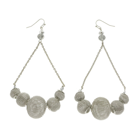 Mi Amore Dangle-Earrings Silver-Tone