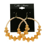Mi Amore Dangle-Earrings Orange/Gold-Tone