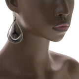 Mi Amore Dangle-Earrings Silver-Tone/Black