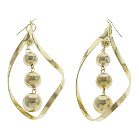 Mi Amore Drop-Dangle-Earrings Gold-Tone