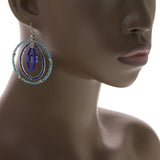 Mi Amore Drop-Dangle-Earrings Blue/Silver-Tone