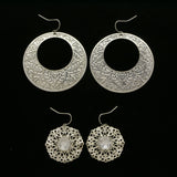 Mi Amore Multiple-Earring-Set Silver-Tone