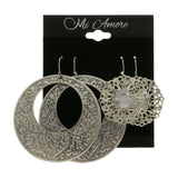 Mi Amore Multiple-Earring-Set Silver-Tone