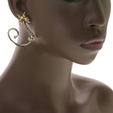 Mi Amore Butterfly Dangle-Earrings Gold-Tone