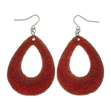 Mi Amore Dangle-Earrings Red/Silver-Tone