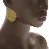 Mi Amore Dangle-Earrings Gold-Tone/White