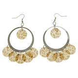Mi Amore Spotted Drop-Dangle-Earrings Brown/Silver-Tone