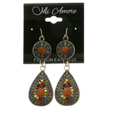 Mi Amore Dangle-Earrings Silver-Tone/Multicolor