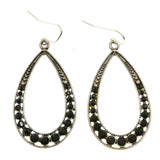 Mi Amore Dangle-Earrings Silver-Tone/Black