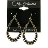 Mi Amore Dangle-Earrings Silver-Tone/Black