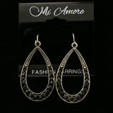 Mi Amore Dangle-Earrings Silver-Tone/Black