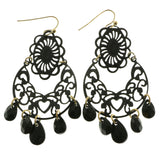 Mi Amore Dangle-Earrings Silver-Tone/Black